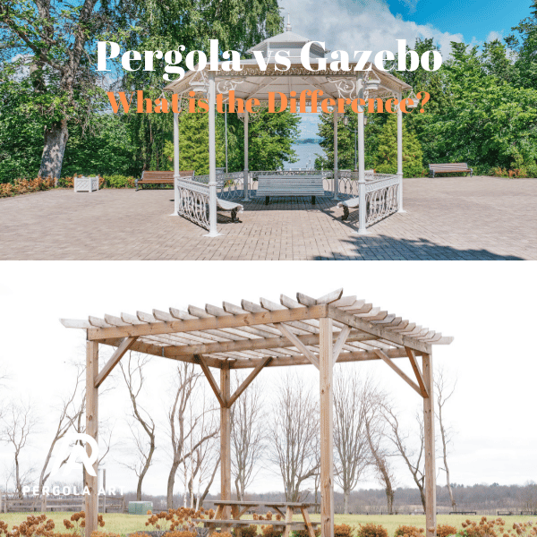 Differences between pergola vs gazebo vs arbor